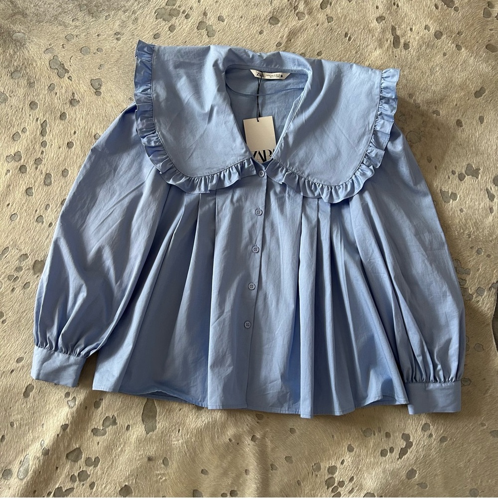 NWT Zara collared top